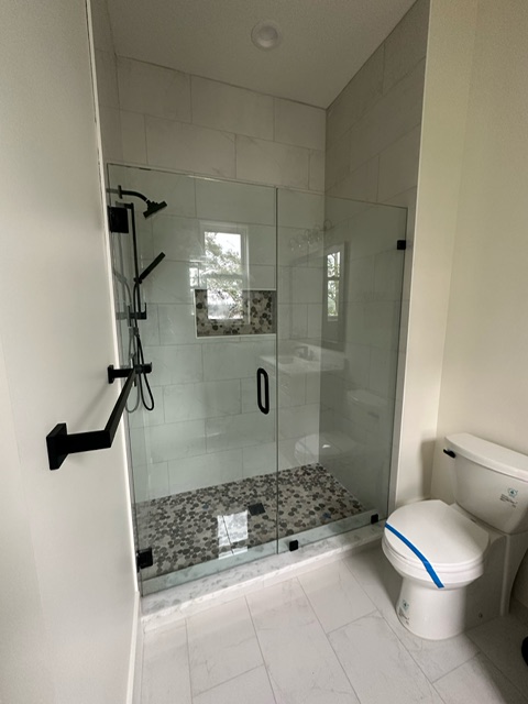 Custom glass installation