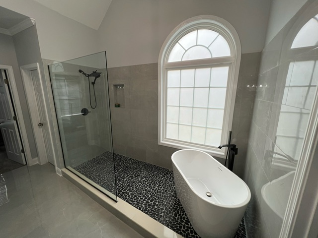 Custom glass installation