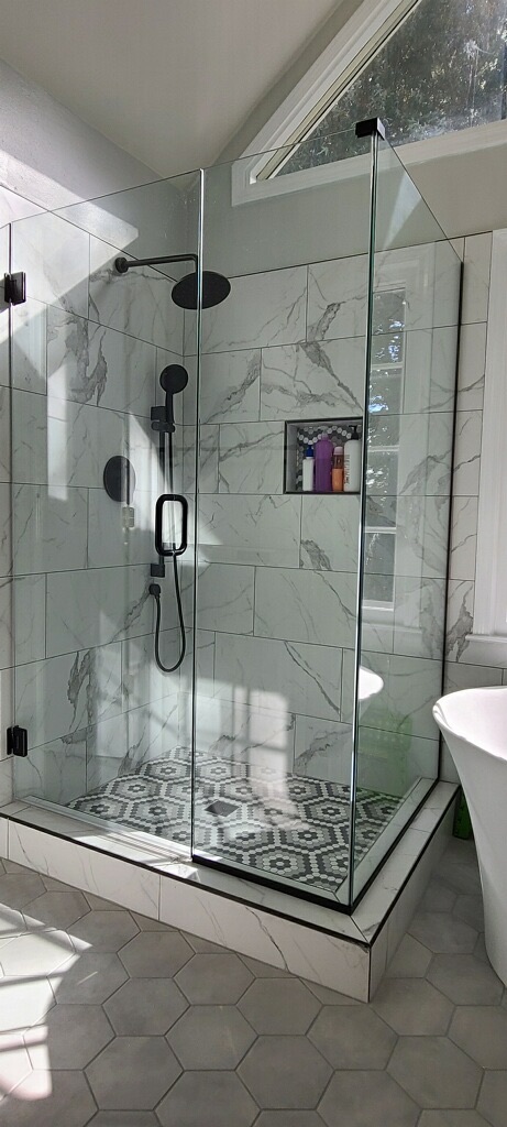 Custom glass installation