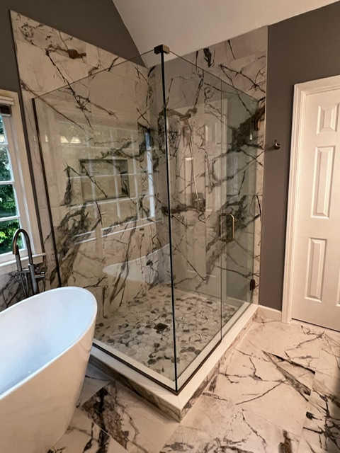 Custom glass installation